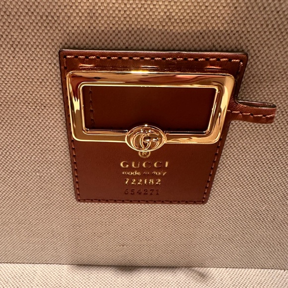 GUCCI Exclusive Rhombus Print Leather Hard Side Travel Hat Box🤎🦄 NEW! - Picture 10 of 16